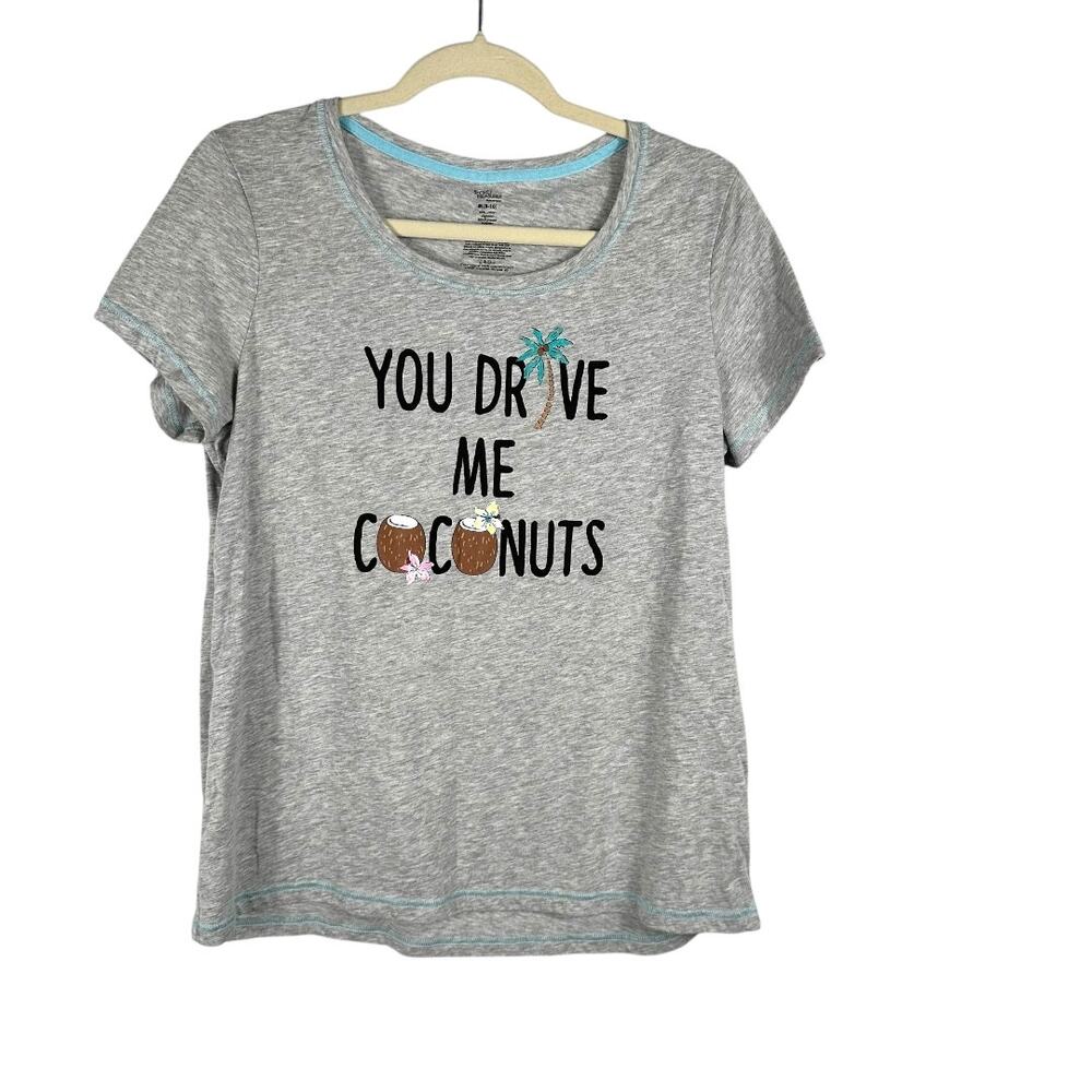 Secret Treasures “You Drive Me Coconuts” Pajama Top Size Medium (8–10)
